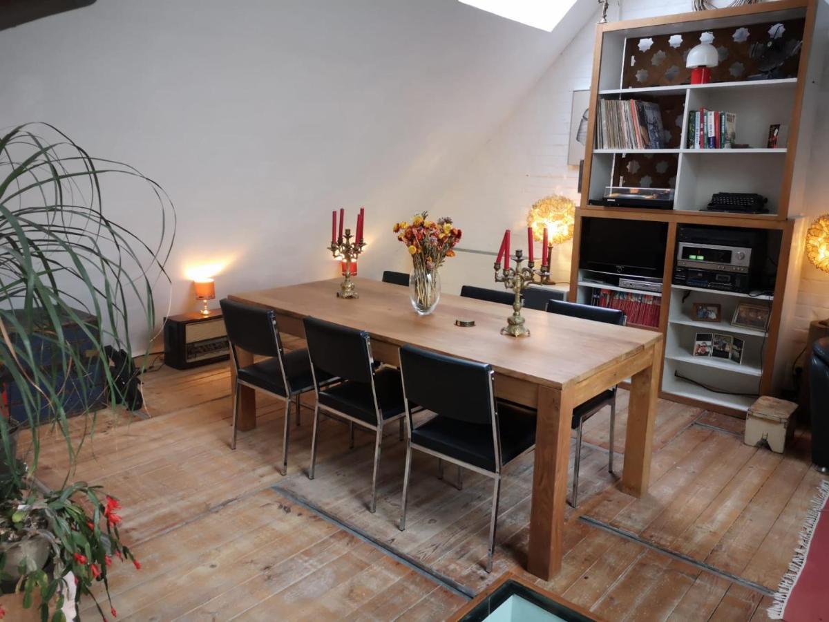 Artistic Loft Apartment With Big Sun Terrace Gent Exterior foto